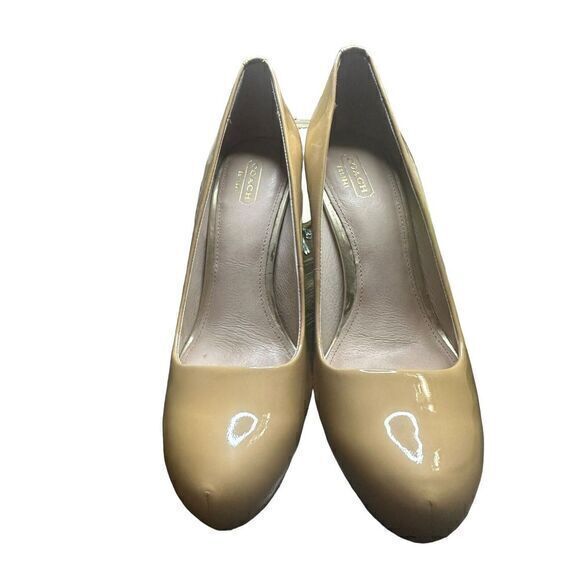 Coach Kristina Patent‎ Warm Blush Tan Size 8 - Picture 1 of 6